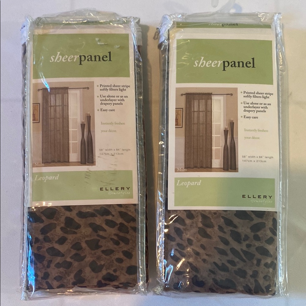 Ellery Brown Sheer Curtains